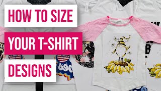 👕How To Size Your Tshirt Designs [upl. by Siocnarf337]