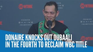 Donaire knocks out Oubaali in the fourth to reclaim WBC title [upl. by Nawrocki]