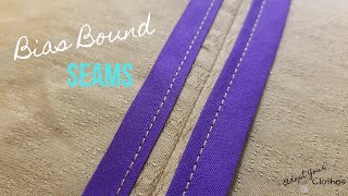 How to Sew a Bias Bound Seam [upl. by Limaj]