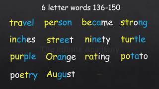 6Letter Word Phonetics A Colorful Sound Journey Phonetics with Voiceovers  Breaking Down Words [upl. by Jase895]