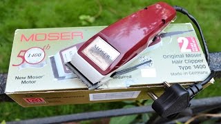 Moser Hair Clipper 1400  0016 Trimmer REVIEW DEMO amp UNBOXING [upl. by Luben322]