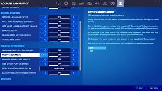 How to put on Anonymous mode on in Fortnite Chapter 2 Season 6 [upl. by Yren]