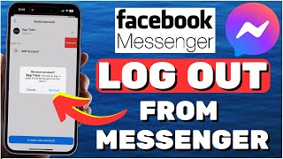 How To Logout From Facebook Messenger On iPhone 2024 [upl. by Selwin826]