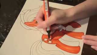 Speed painting MLP 4 of 6  Applejack [upl. by Nuri]