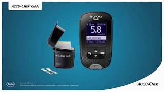 How to use AccuChek® Guide meter amp AccuChek FastClix lancing device [upl. by Aida]