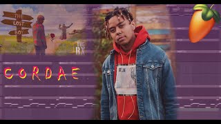 Making a Cordae type Beat  FLStudio Tutorial  Raggi [upl. by Aronaele]