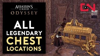 Assassins Creed Odyssey  All 17 Legendary Chest Locations [upl. by Barbette]