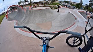 Riding BMX at Unreal California Skateparks [upl. by Koy455]