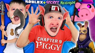 ROBLOX PIGGY The DOUBLE ESCAPE of Elephant Pig  Secret Hello Neighbor FGTeeV Ch 9 GameplaySkit [upl. by Naired]