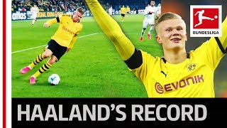 Erling Haalands Record  5 Goals in 56 Minutes for Dortmund [upl. by Iturhs332]