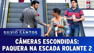 Paquera na Escada Rolante 2  Love Escalator Prank 2  Câmeras Escondidas 230717 [upl. by Kester757]