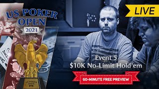 US Poker Open 2021  Event 5 10000 No Limit Holdem Final Table [upl. by Garlen]