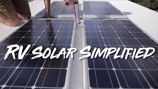 RV Solar Simplified Simple RV Solar Setup [upl. by Kinson]