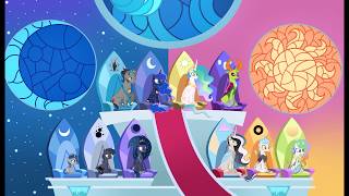 MLP Next Gen Sun and Moon royalty SpeedPaint [upl. by Nedrob453]