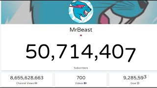 MrBeast Live Sub Count [upl. by Nostaw]