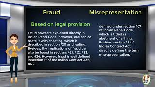 What is Difference Between Fraud amp Misrepresentation [upl. by Anoet]