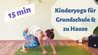 Kinder Yoga  Grundschule  Tierspaß  Bewegung und Entspannung [upl. by Auqinaj479]