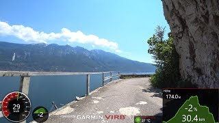 Best Cycling Workout Lake Garda Italy 4K Video Garmin [upl. by Des]