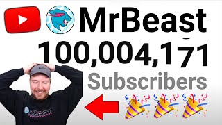 MrBeast Hits 100 Million Subscribers [upl. by Eceinhoj]