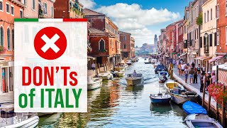 What NOT to do in ITALY  DONTs of Italy Travel Guide [upl. by Atsev]