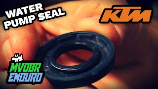 KTM Water Pump Shaft Seal Replacement [upl. by Arrahs]