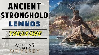 Ancient Stronghold Lemnos  Loot Treasure Chest Location  ASSASSINS CREED ODYSSEY [upl. by Namron]