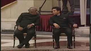 Presentation of Bharat Ratna to Prof CNR Rao amp Sachin Tendulkar  LIVE [upl. by Lazar]