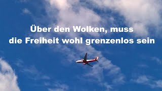 Reinhard Mey  Über den Wolken Lyrics [upl. by Stroup]