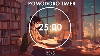 2Hour Study With Me  255 Pomodoro Timer  Persistence  Chill Relaxing Music  Day 13 [upl. by Powder]