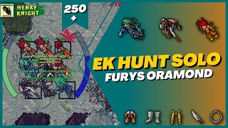 TIBIA EK HUNT SOLO 16 FURYs ORAMOND [upl. by Eki]