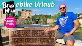 eBiken am Gardasee  Eine entspannte e bike Tour im Süden  Sirmione  Peschiera  Borghetto [upl. by Zetes349]