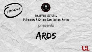 Acute respiratory distress syndrome ARDS with Dr Mohamed Saad [upl. by Assela]