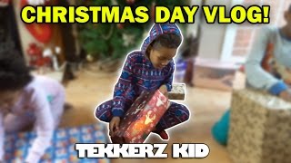 Christmas Day Vlog  OPENING PRESENTS  Tekkerz Kid [upl. by Cynara]