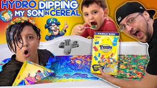 BECOMING FAMOUS on INSTAGRAM FV Family Hydro Dipping in Cereal Vlog [upl. by Rooke]