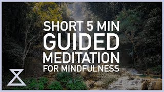 Short 5 Minute Guided Meditation for Mindfulness [upl. by Grosz718]