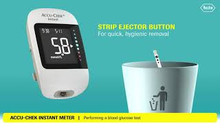 How to use the AccuChek Instant meter [upl. by Otrebmuh]