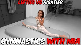 Righties and lefties gymnastics challenge [upl. by Gillman]