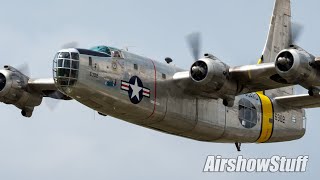 WWII Bombers  Low Flybys  Spirit of St Louis 2022 [upl. by Vanny]