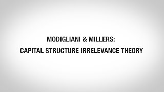 VISDM Modigliani and Miller [upl. by Gaul]