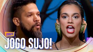 TRETA ALANE E JUNINHO SE ENFRENTAM NO SINCERÃO  BBB 24 [upl. by Enelrahc]