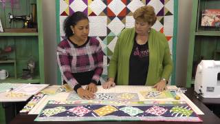 Twist 10 Table Runner Tutorial with Jenny Doan of Missouri Star Quilt Co [upl. by Allemac]