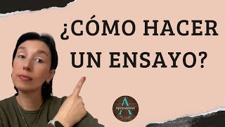 ¿CÓMO HACER UN ENSAYO Concepto y ejemplos  HOW TO DO AN ESSAY [upl. by Aihsaei]