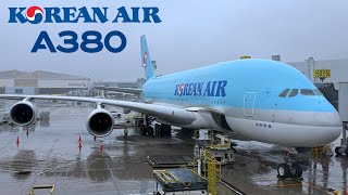 🇺🇸 Los Angeles LAX to Seoul ICN 🇰🇷 Korean Air Airbus A380  FULL FLIGHT REPORT Polar route [upl. by Rednijar705]