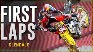 First Laps  2025 Glendale Supercross [upl. by Alegnaoj]