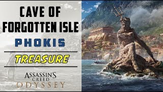 Cave of Forgotten Isle Phokis  Loot Treasure Location  ASSASSINS CREED ODYSSEY [upl. by Ketchan595]