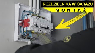 Instalujemy rozdzielnicę elektryczną w garażu  MONTAŻ [upl. by Napier]