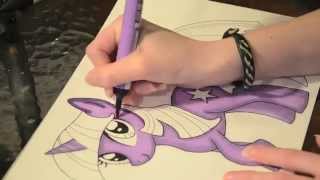 Speed painting MLP 1 of 6  Twilight Sparkle [upl. by Tharp]