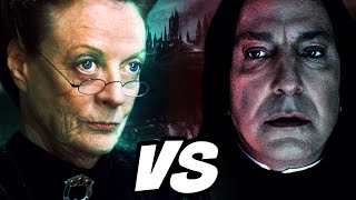 Snape VS McGonagall Who Is MORE Powerful  Harry Potter Theory [upl. by Mirna]