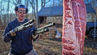 Shotguns vs MEAT amp BONE 12 Gauge vs 20 Gauge [upl. by Aehsa]