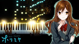 Horimiya OP  quotIro Kousuiquot Piano [upl. by Sirovat]